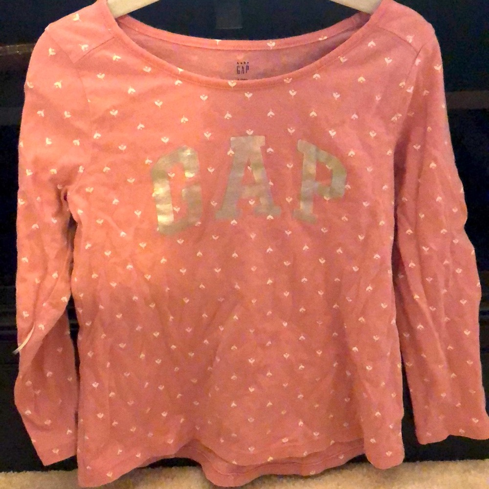 Gap girl dusty pink long sleeve top 4T